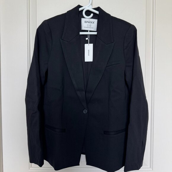[NEW] SPANX Ponte Blazer Black Large - Picture 1 of 5